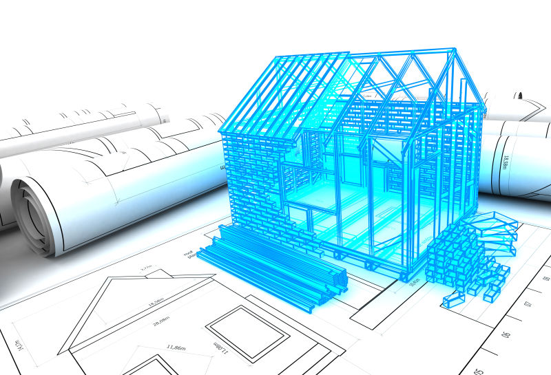 住宅设计蓝图模型