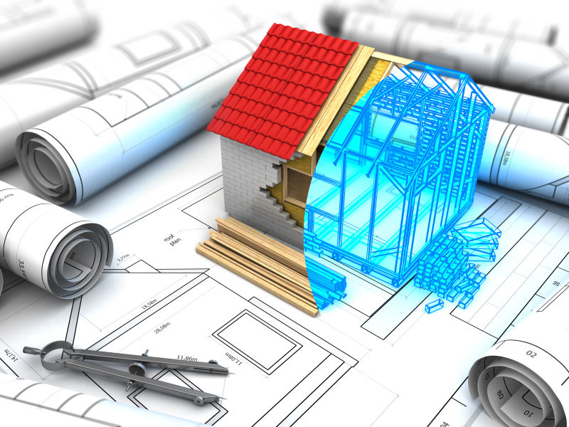 房屋建筑工程三维蓝图设计
