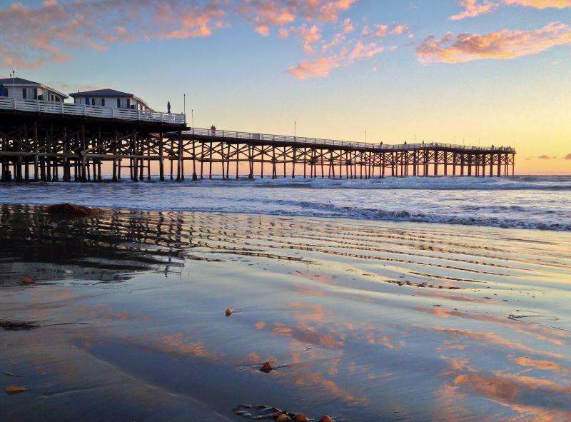 圣地亚哥太平洋海滩水晶码头长桥