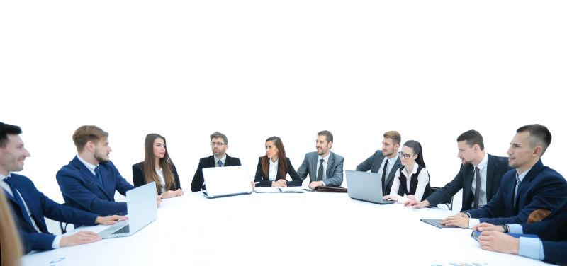 公司里的商务会议