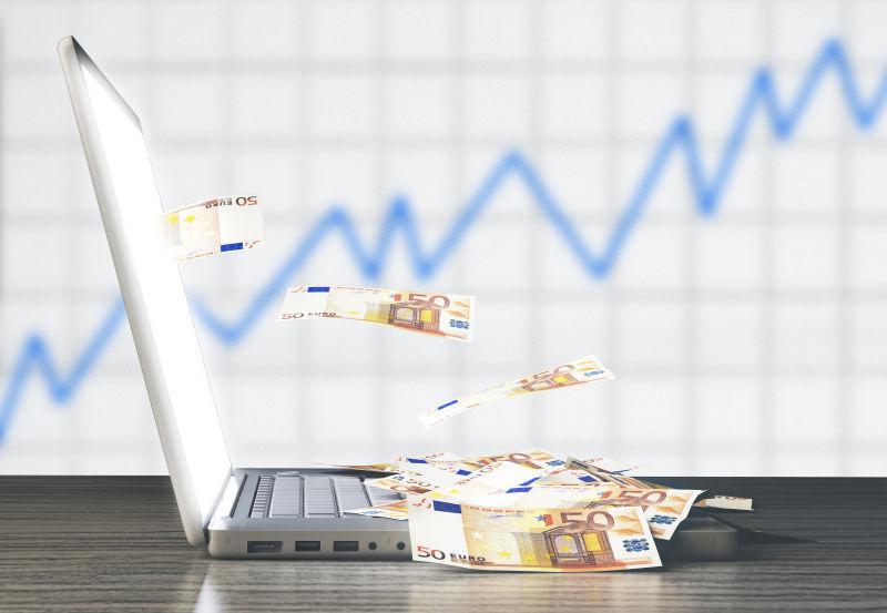 网络投资赚钱概念