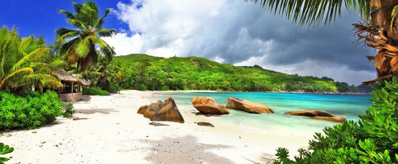 塞舌尔美丽动人的海滩景色