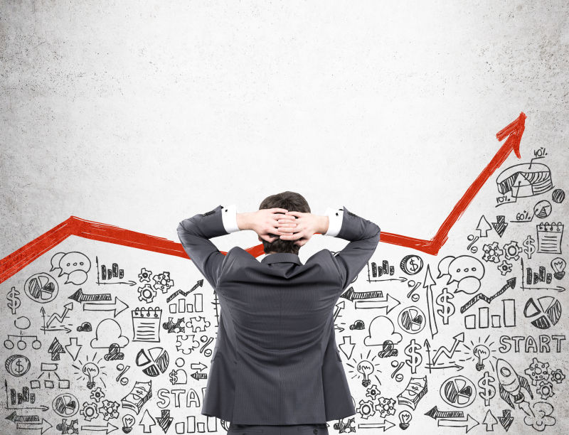 商业绘制数据概念