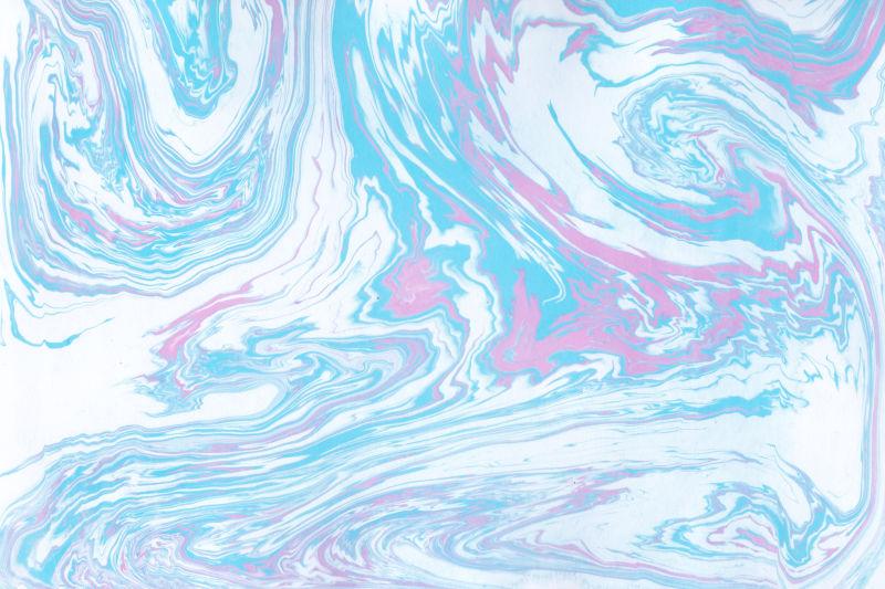 蓝色和白色的大理石纹理背景