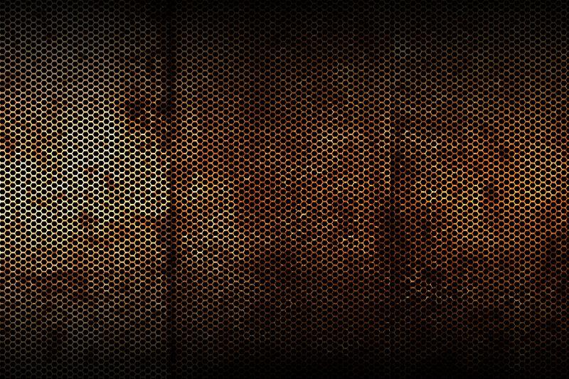 生锈的金属网背景