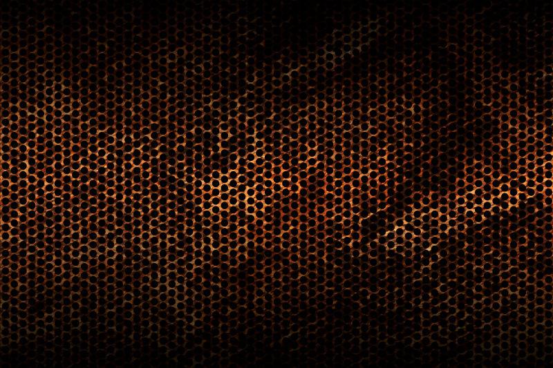 生锈的金属网纹理背景