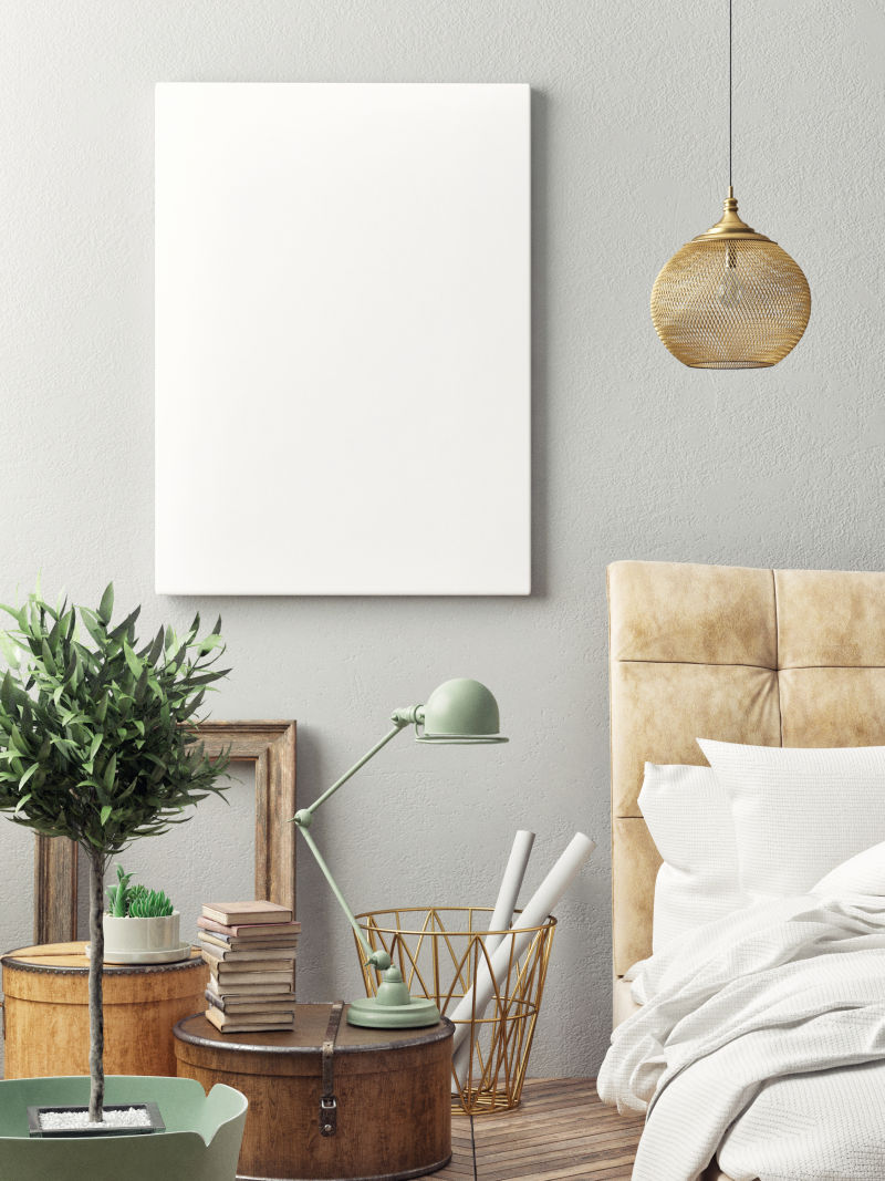 挂在墙上的海报