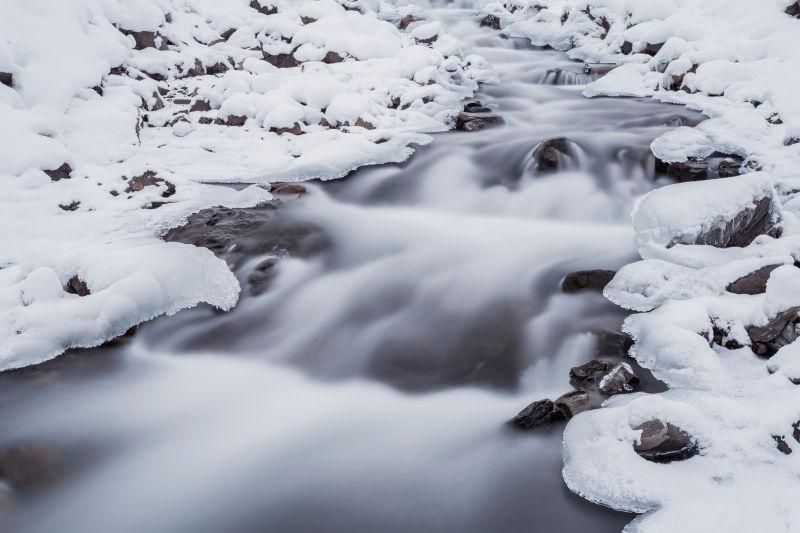 冬天河流照片图片