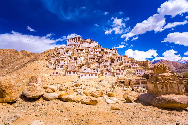 一个设防的柏柏尔人的村庄在南突尼斯