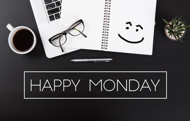 快乐星期一概念图