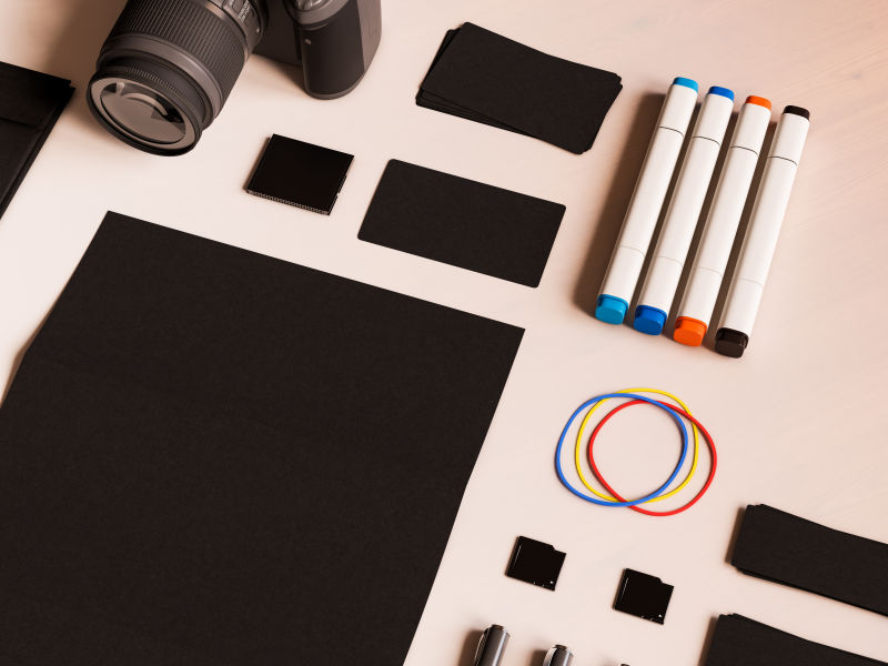 相机和各种办公用品