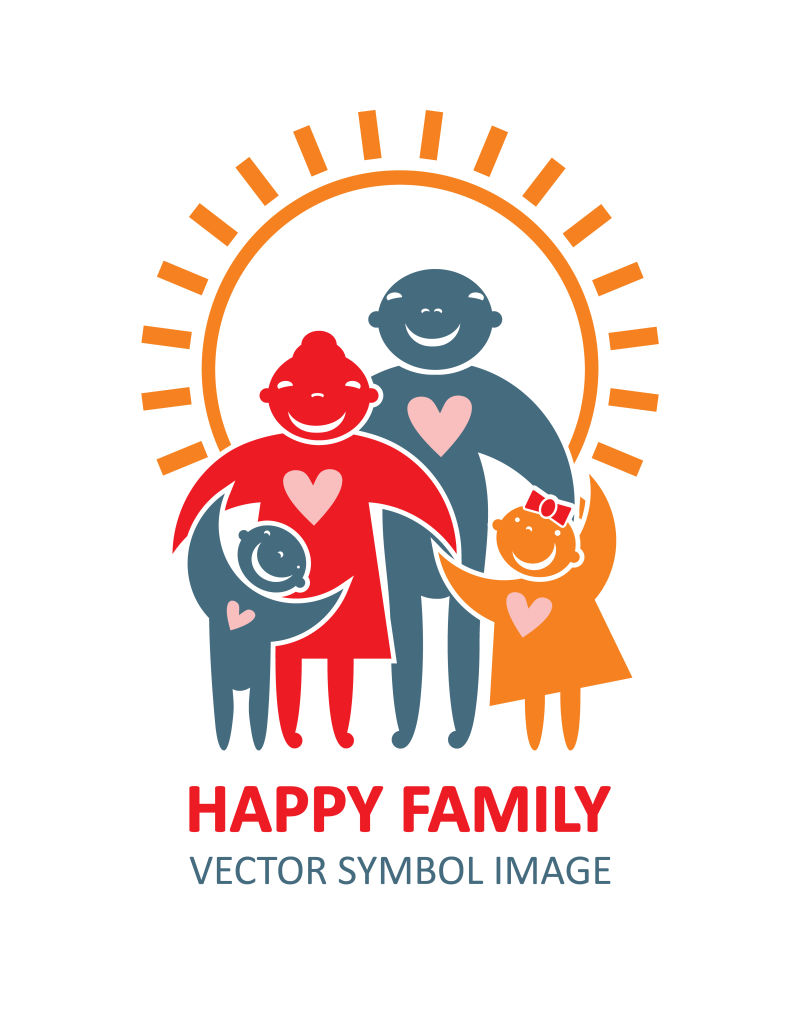 幸福家庭的图标怎么画图片