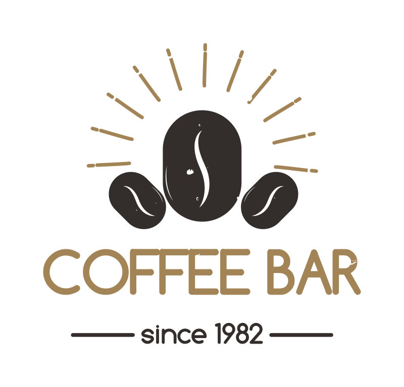 矢量咖啡店标志创意设计