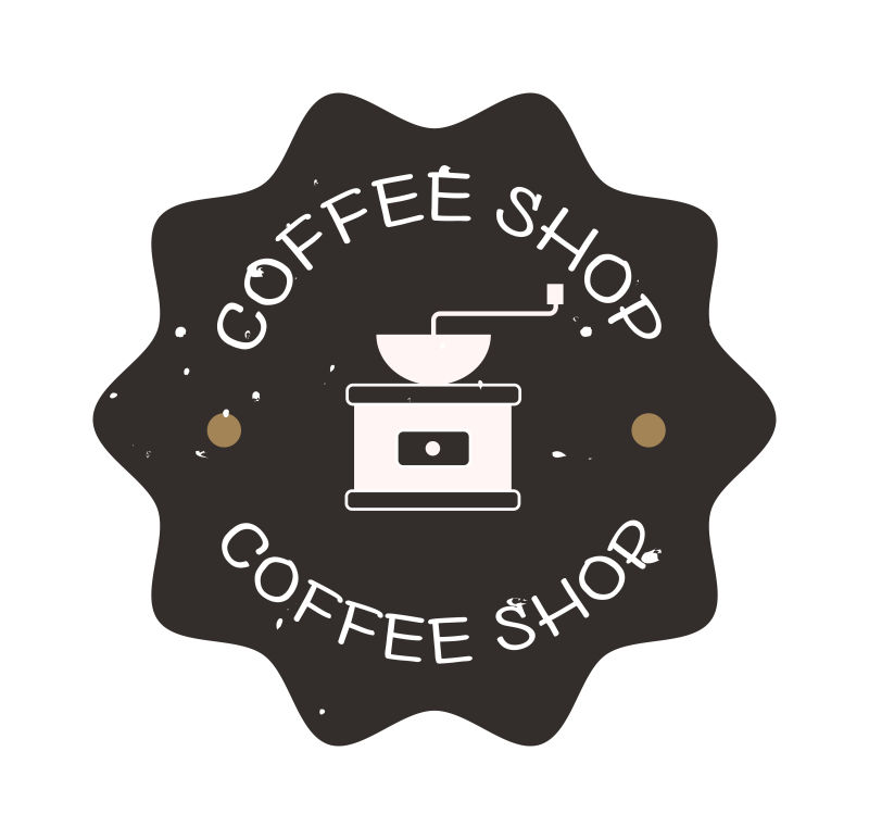 矢量现代风格的面包标志设计