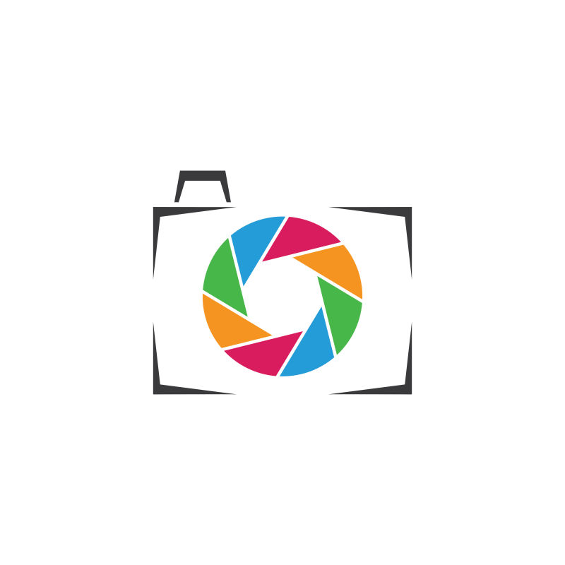 矢量的相机形状图标