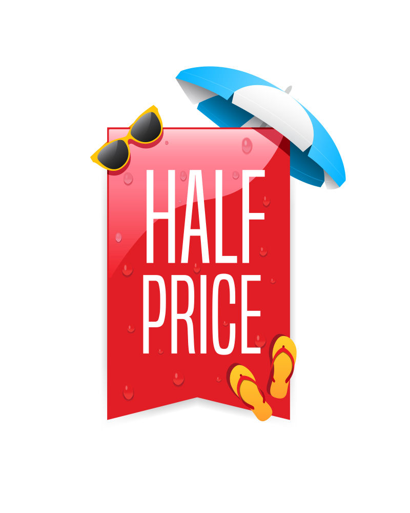 矢量半价处理的标签设计