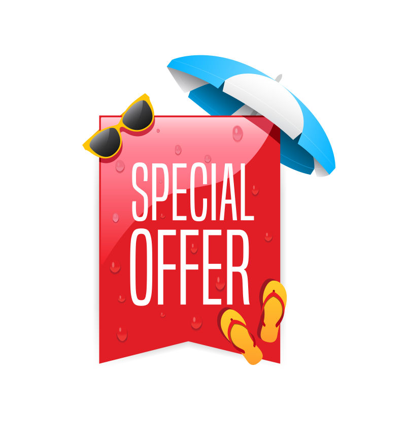  矢量促销折扣标签设计