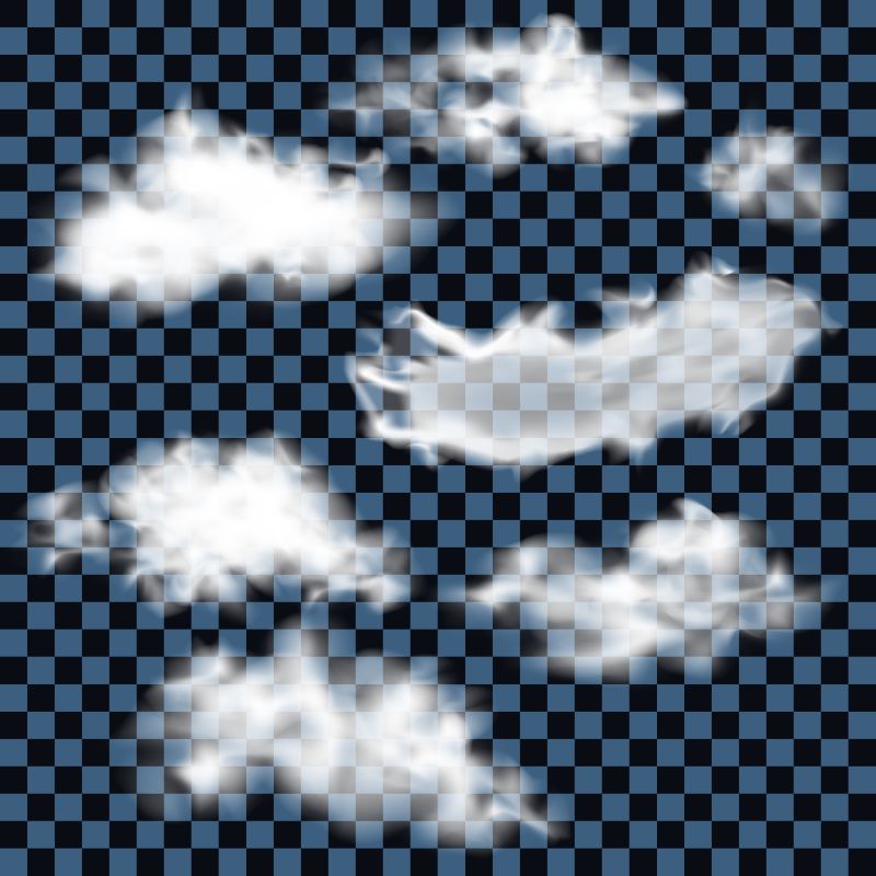 创意矢量云朵背景