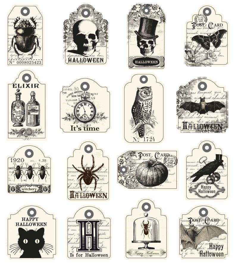 复古风格矢量标签设计