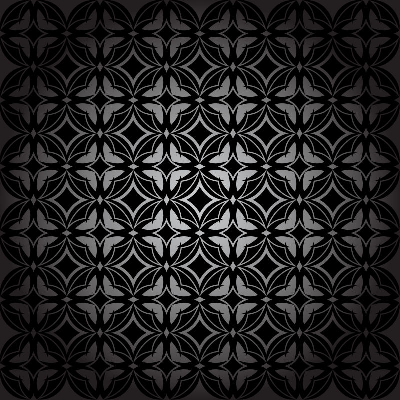 创意几何矢量黑色图案装饰背景