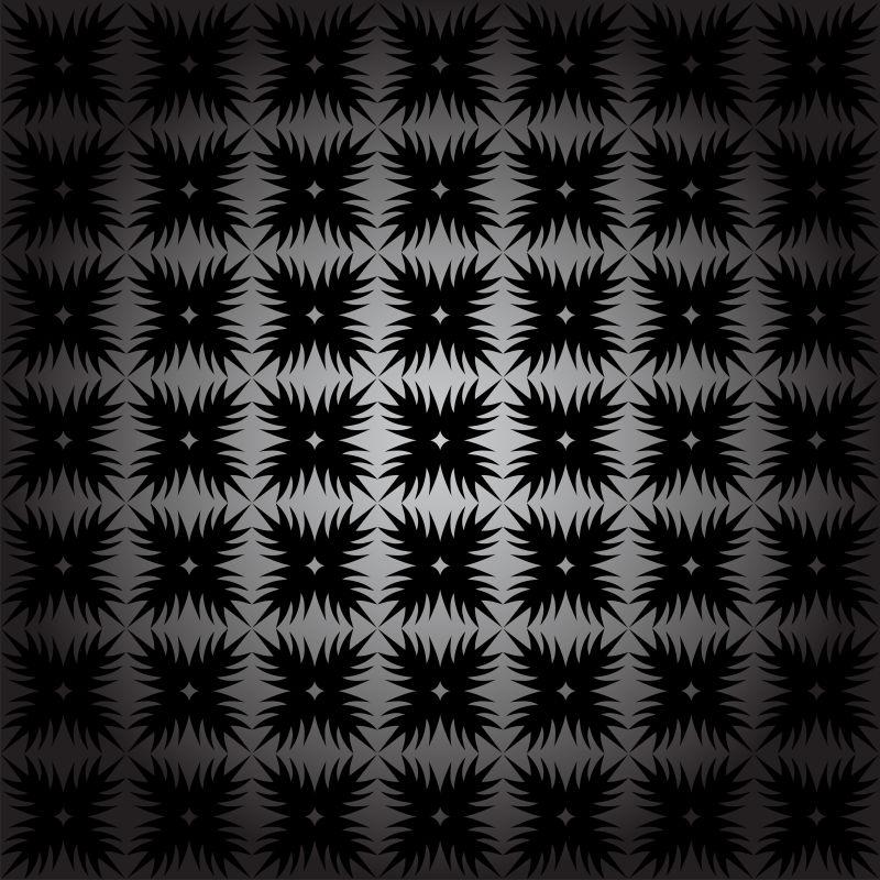 创意矢量装饰纹样黑色背景