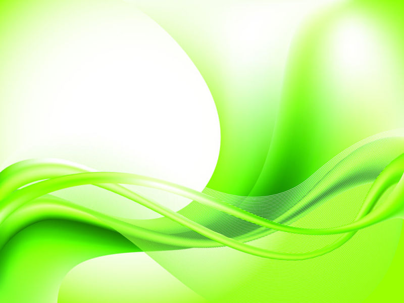 矢量绿色波纹背景