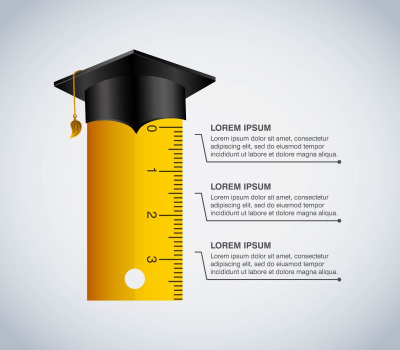矢量标尺图案矢量信息图表