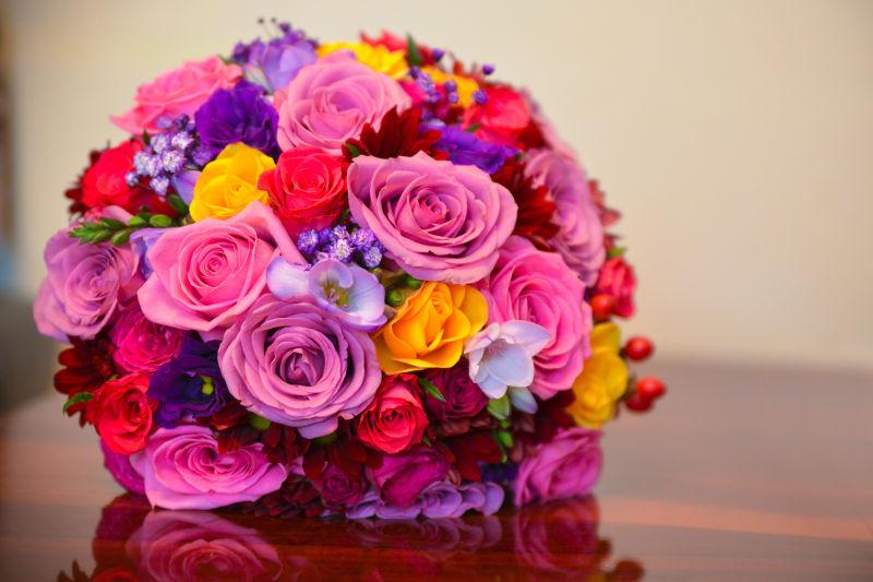 为婚礼准备的漂亮花束