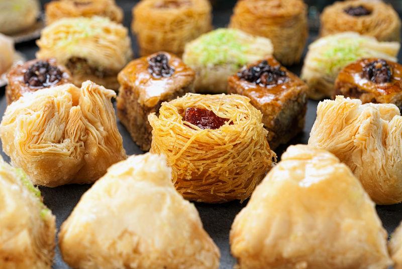 各种美味的烘焙甜点