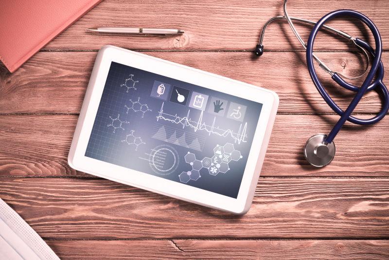 平板电脑上的医学数字信息