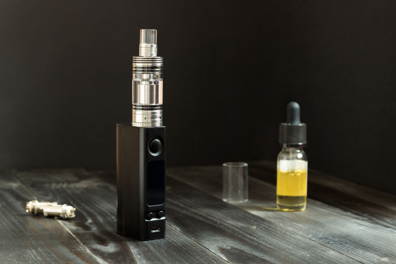 黑色电子烟特写