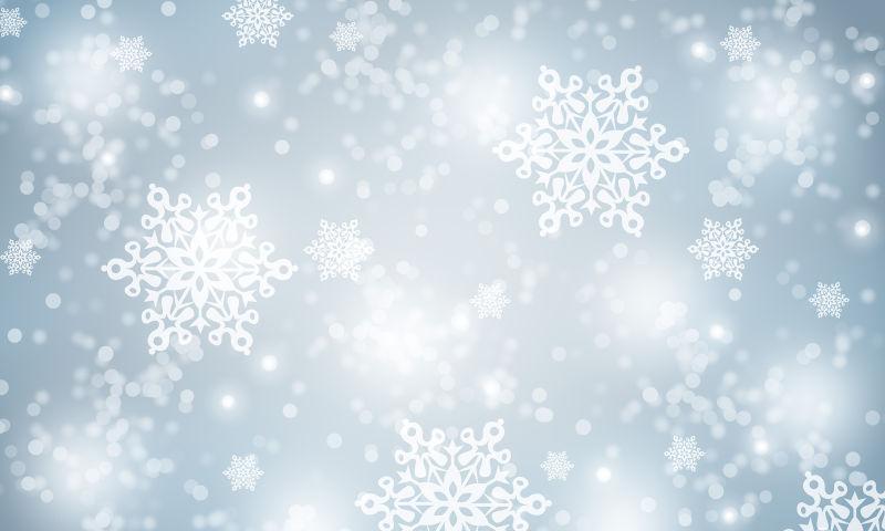 银色闪烁的冬天背景