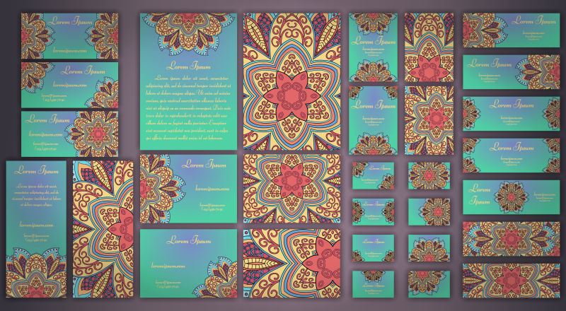 创意曼荼罗装饰矢量设计背景