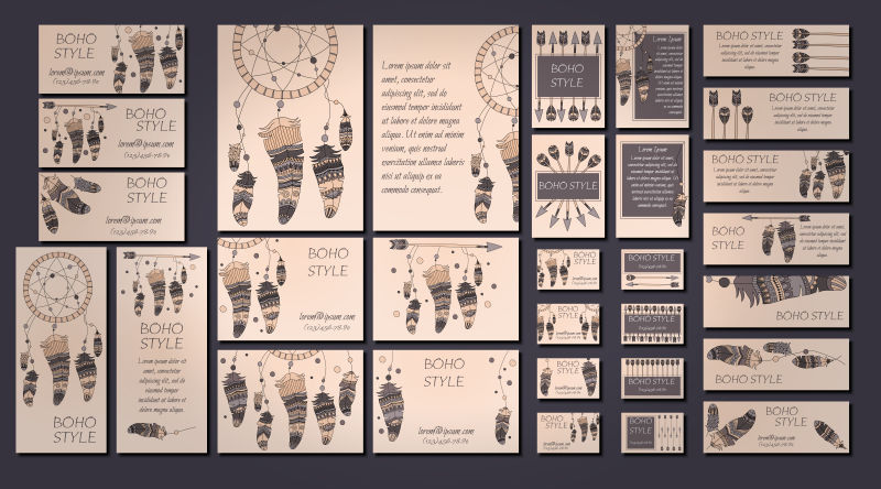 传统梦想捕捉概念的矢量装饰设计背景