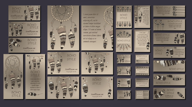 复古风格的矢量装饰设计背景