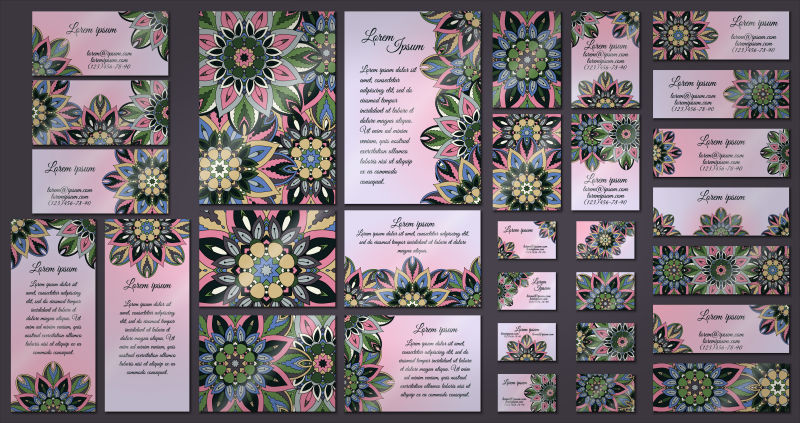 浪漫创意传统装饰设计矢量背景