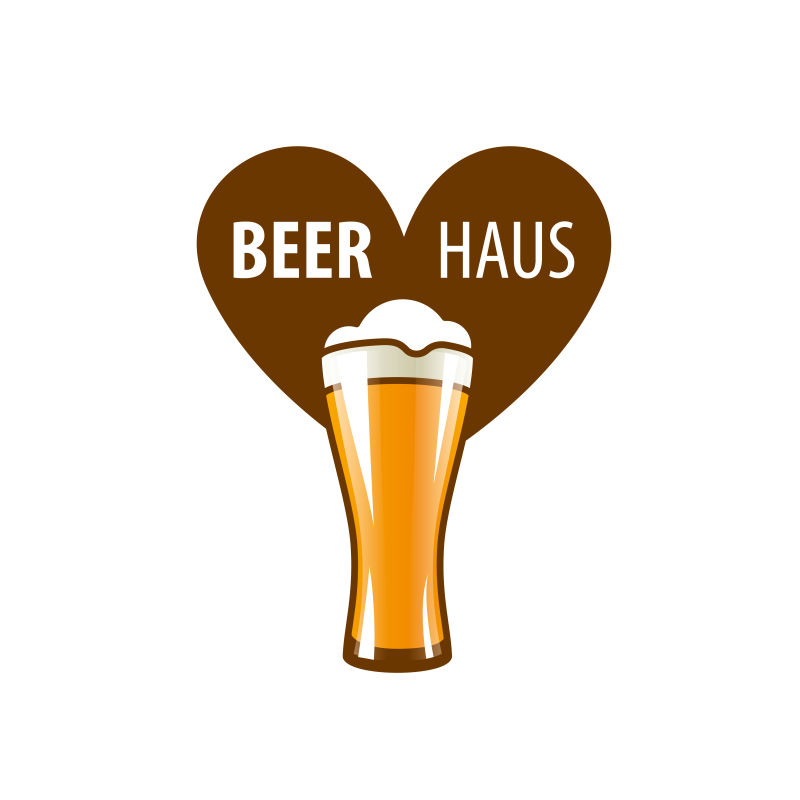 矢量复古创意啤酒标志