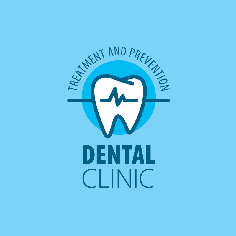 牙科矢量标志设计