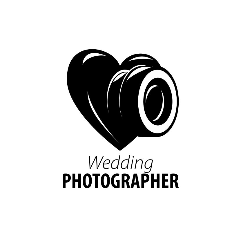 摄影机心形矢量图标设计