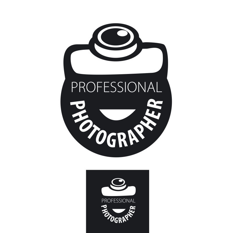 专业摄影师矢量标志