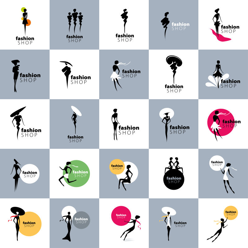 创意矢量时尚女性标志设计合集