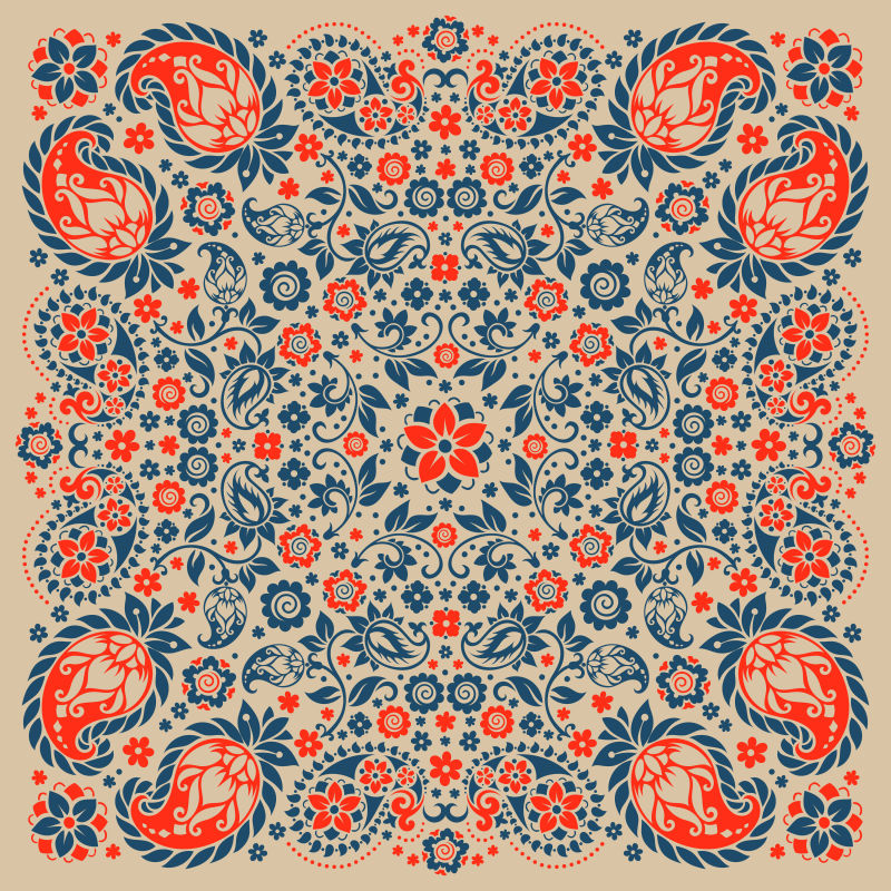 创意花纹图案的矢量背景