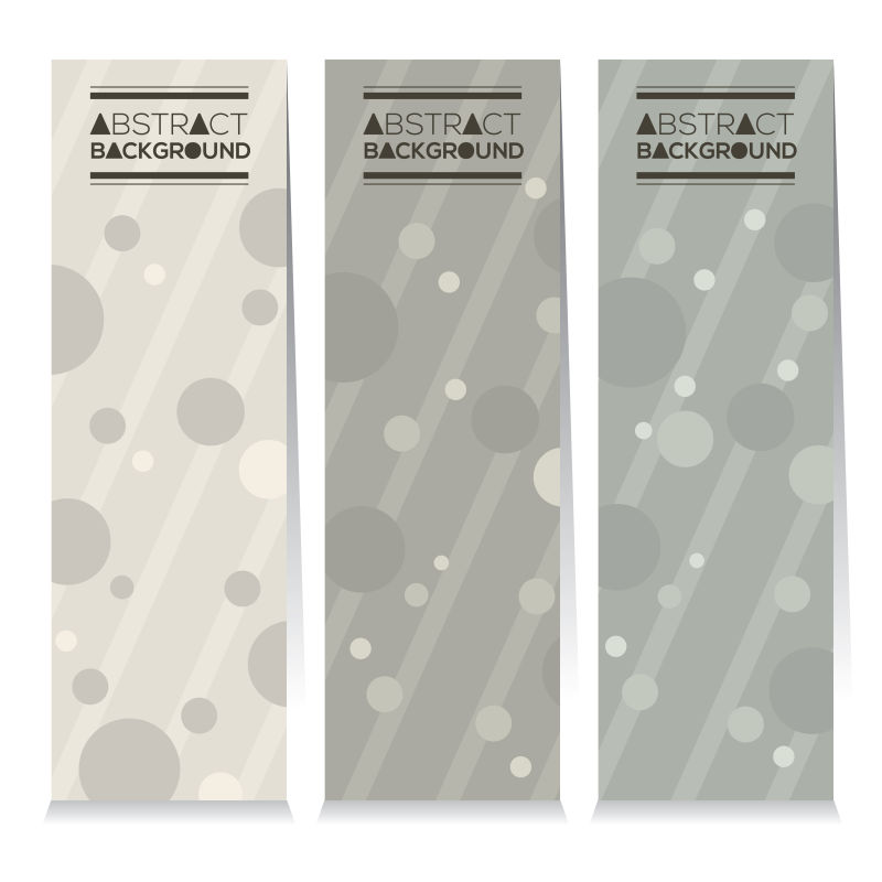 抽象底纹图案的老式矢量条幅