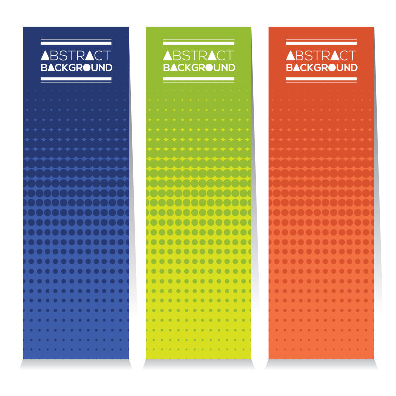 圆形底纹的矢量竖条幅