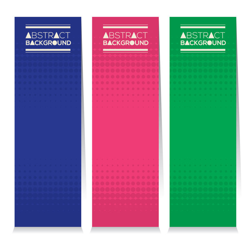 点状底纹的矢量竖条幅