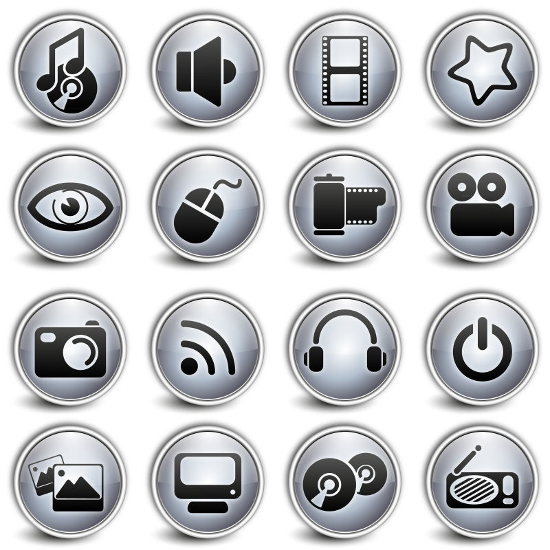 创意矢量现代化物品图标设计