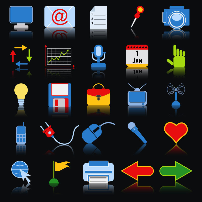 创意矢量现代信息化图标设计