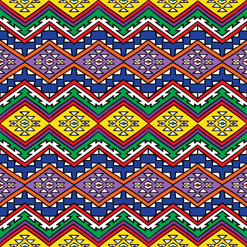 五颜六色的图案矢量背景