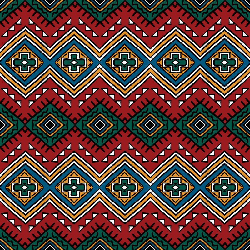 矢量的红色矩形图案背景