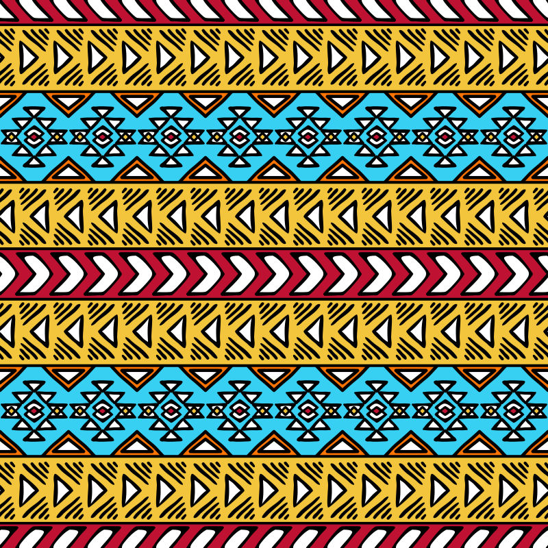 彩色几何图案的矢量背景